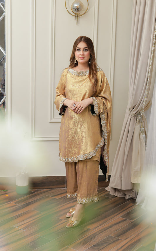 Antique Gold Cape Luxe
